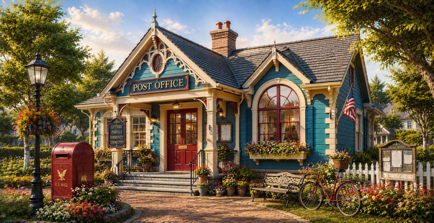 The Post Office, where JoyPost postcards begin their journey.