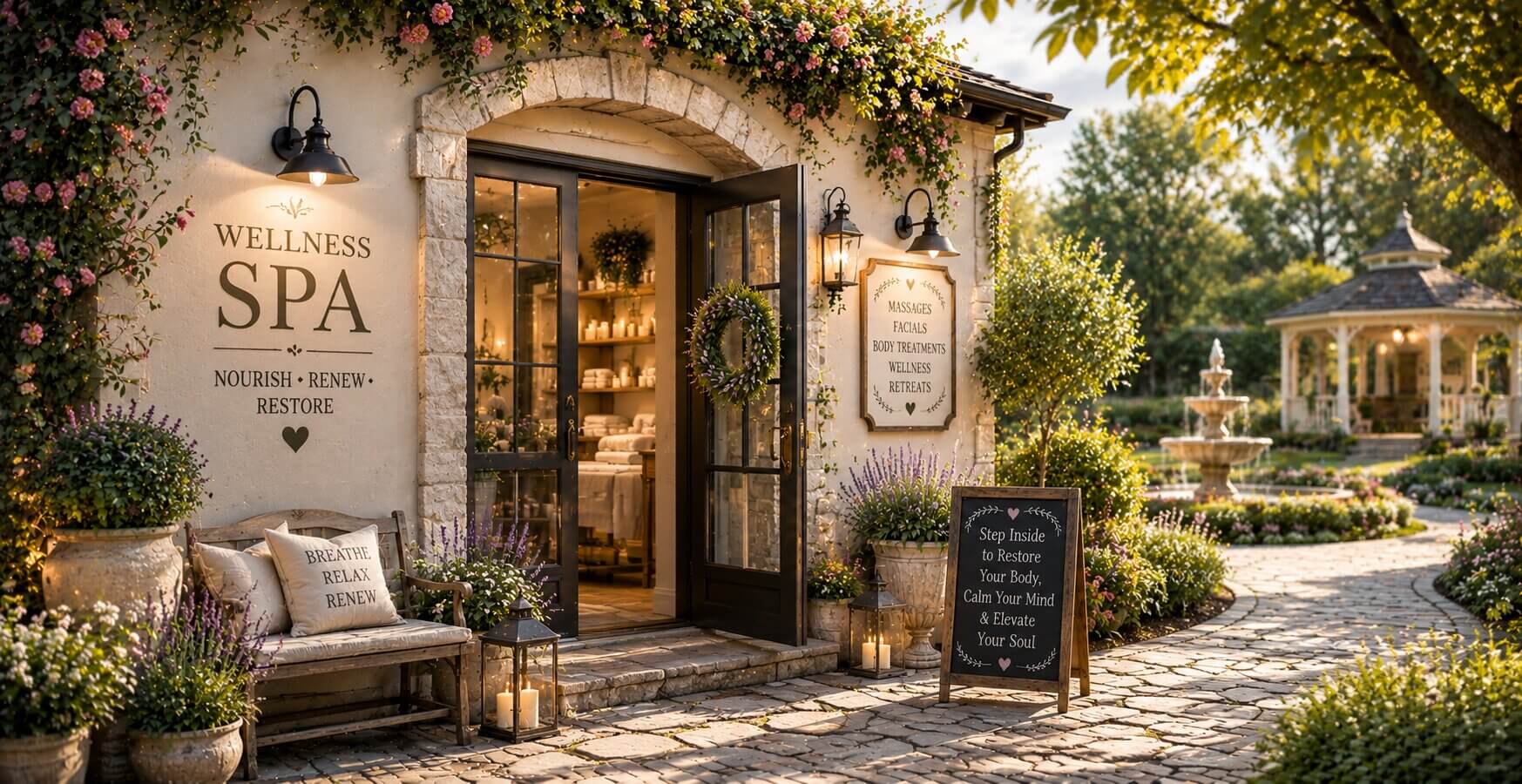 The Wellness Spa, restorative care for body and mind.